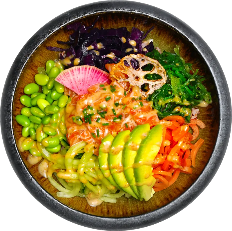 Salmon Poke Bowl von Sashimi Sushi