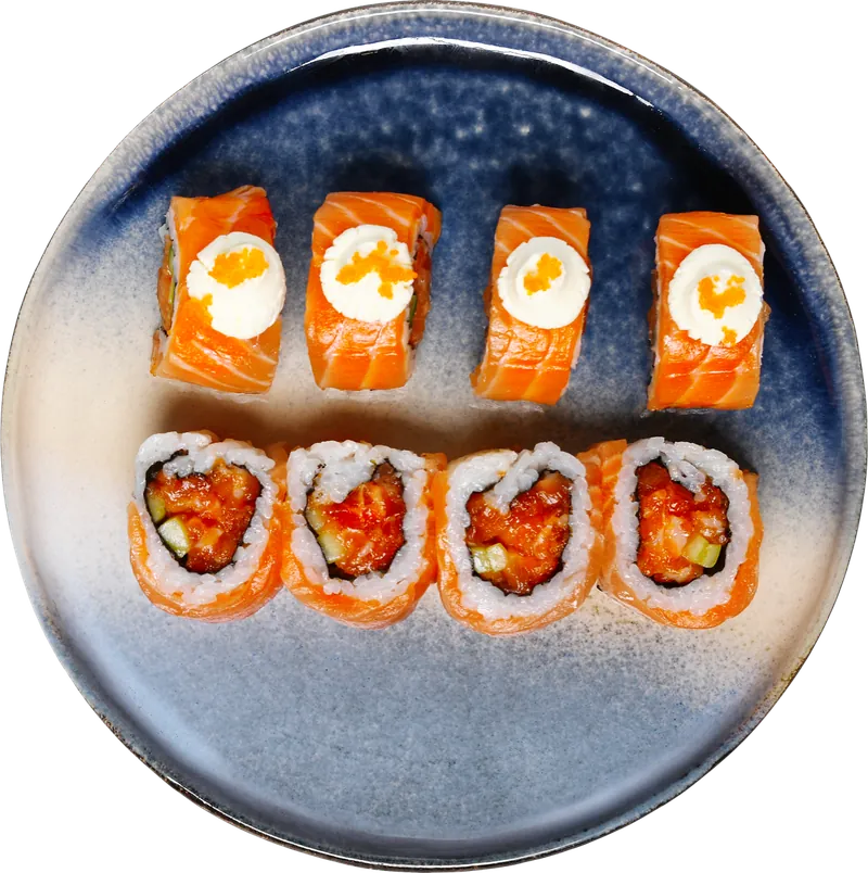 Spicy Salmon Tatar Roll von Sashimi Sushi